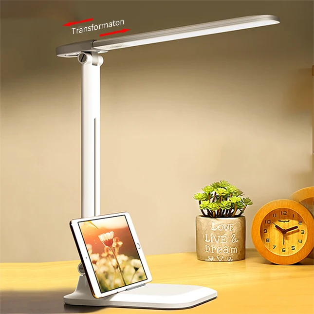 Office Modern Portable Folding Usb Rechargeable Study Desk Lamp Dimmable Led Desk Lamp Light