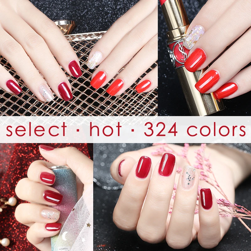 HS 48W Lamp LED UV Gel Nail Polish Kit Private Label Beginner DIY Nail Manicure Nail Tool Gel Polish Set