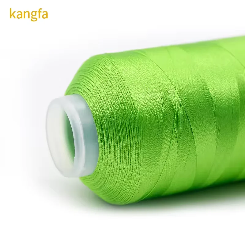 100% Trilobal Polyester Embroidery Thread Rayon Embroidery Thread Silk Sewing Thread