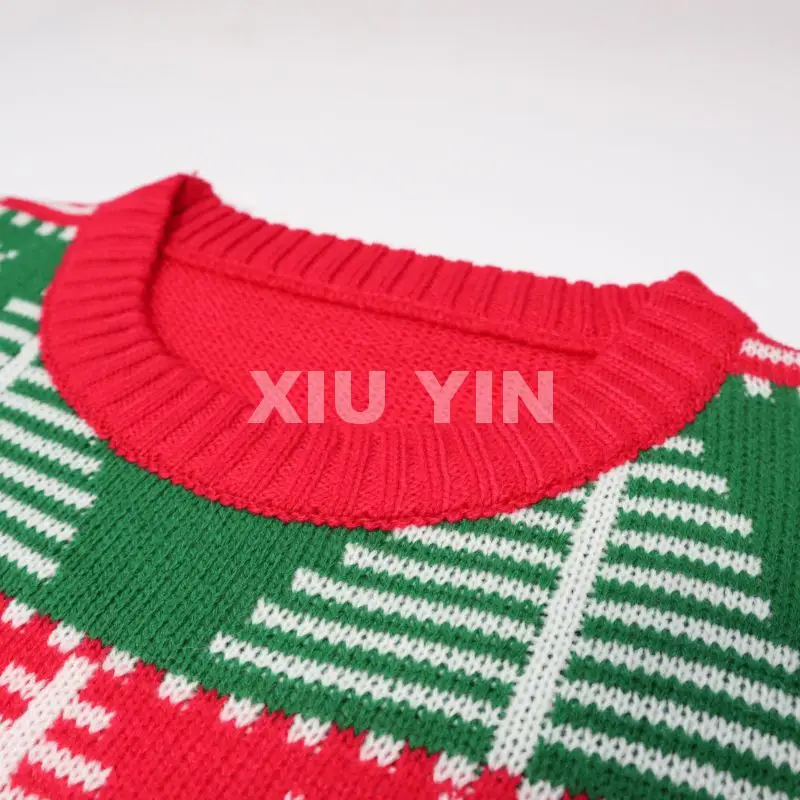 2021 ugly Christmas knit  sweater Christmas Tree pattern classical cardigan winter thick sweater Christmas gift