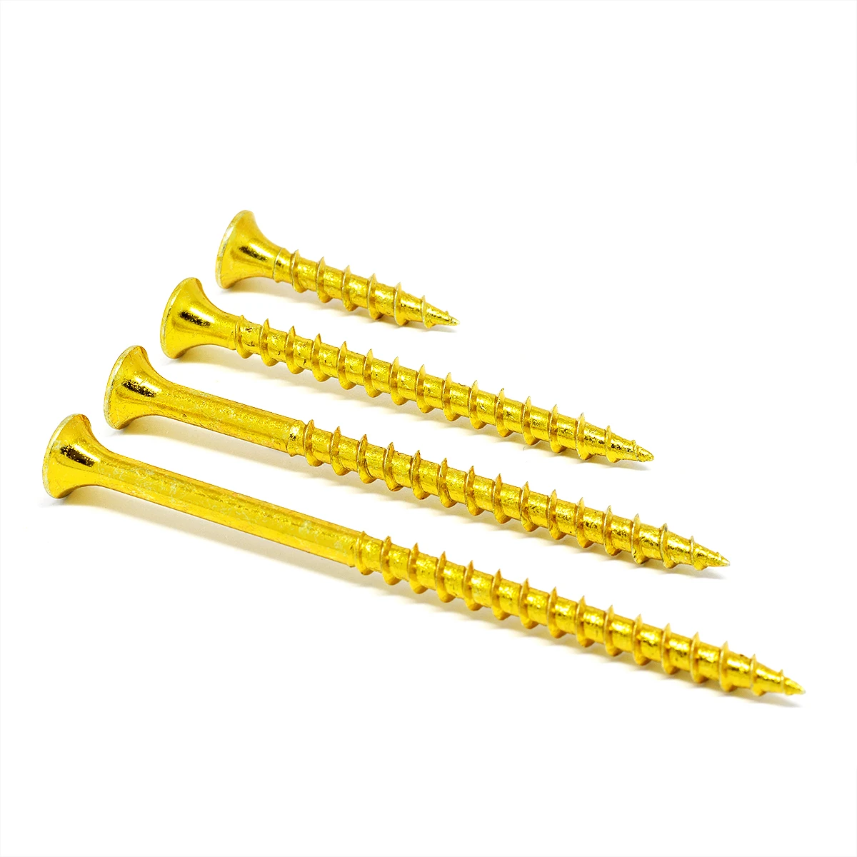 Yellow Zinc Plated Cross Recessed Countersunk Head Particle Board Self-tapping Wood Screw Hardware Screw