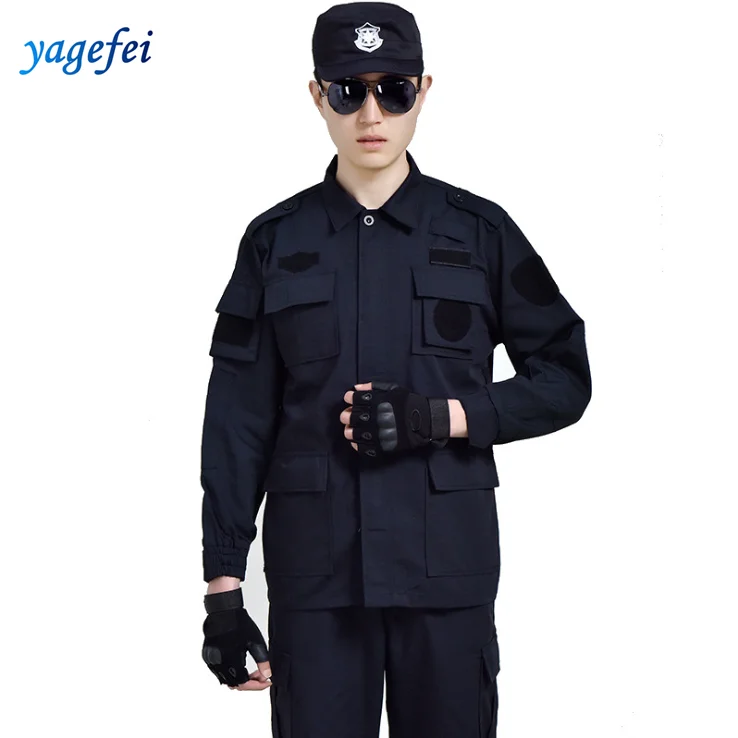 
Factory custom tactical design security clothing long sleeve uniform 