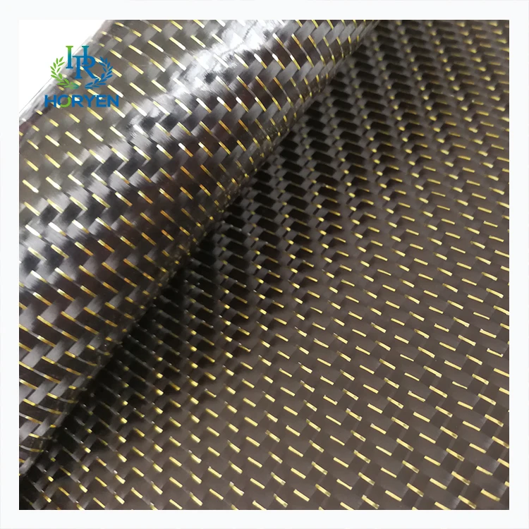 Tpu coated gold blue red colored glitter carbon fiber leather cloth