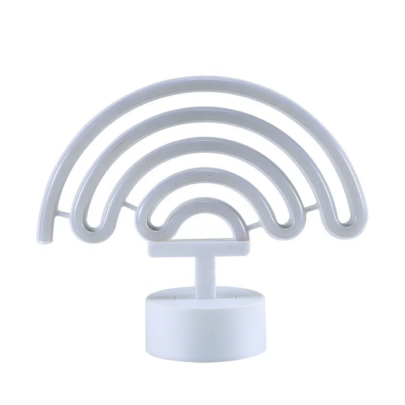 Creative gifts led neon sign rainbow unicorn shape led room decorative table night light for kids