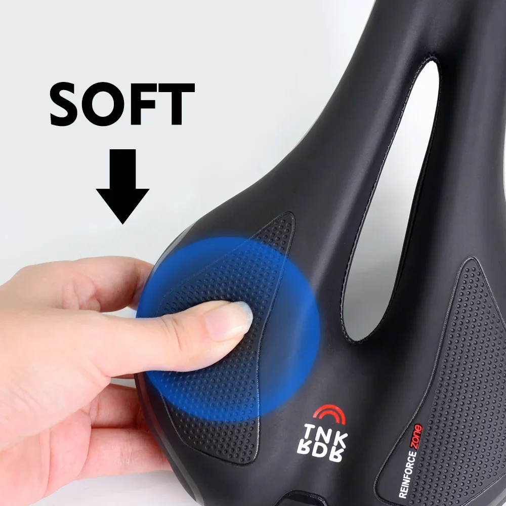 ThinkRider Bicycle Saddle MTB Mountain Road Bike Seat Hollow Gel Comfortable Cycling Cushion Exercise Bike Saddle