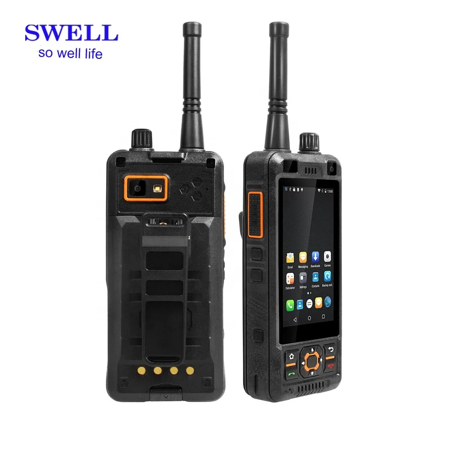 Отекают S35W 400 470 МГц 2 way Радио DMR 5 км иди и болтай walkie talkie PTT телефон с сенсорным экраном в 4G Прочный