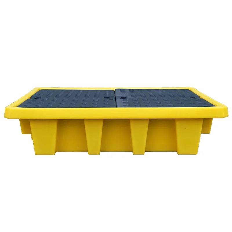 China 4 drum spill pallet IBC Chemical Hdpe Oil Spill Containment Pallets High Quality Spill Containment Pallet