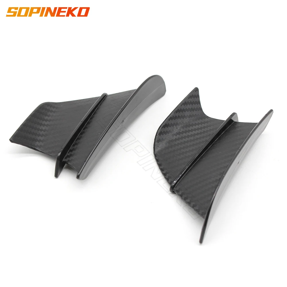 Wholesale ABS Universal Carbon Fixed Fairing Side Wing Fixed Spoiler Aerodynamic Winglet Wing for Ducati Kawasaki Yamaha Honda