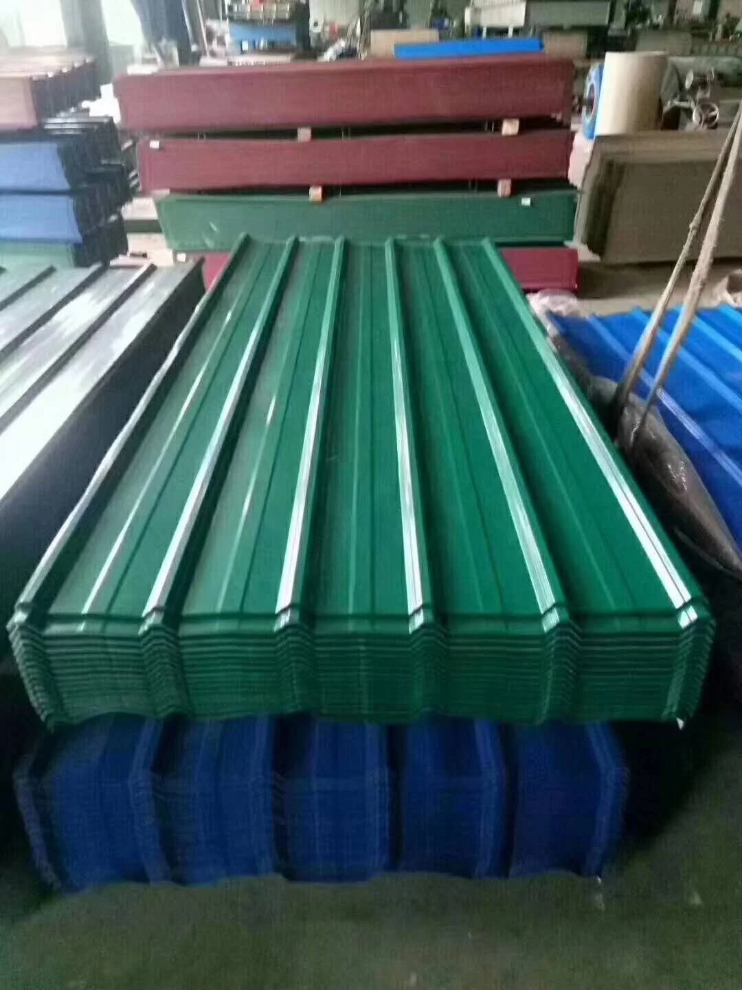 Hot Sale DX51D Dx53D 181g Zinc Coating PPGI Corrugated Roofing Sheets Color Coated for Building Materials and Warehouse
