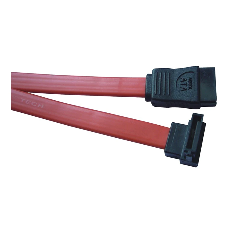 UL2725 28AWG Red SATA III 7P to 7PIN ATA Cable With Latch 180 to 180 Degree