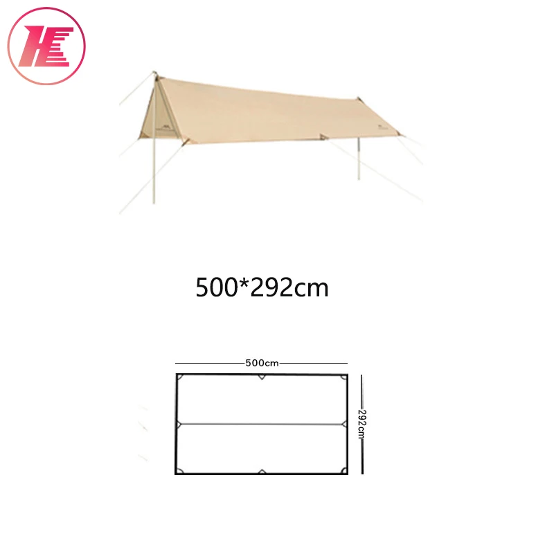 Outdoor Camping Tent Rain Fly Tarp Sun Shade Rain Fly Awning Camping Tarp Beach Tent Sun Shelter