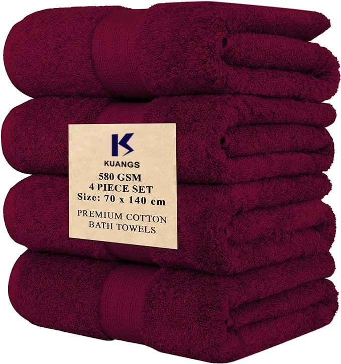 Hilton Egyptian Plush White 100% Genuine  Cotton Shower Tools Comfortable Towel Luxury Hotel Bath Set