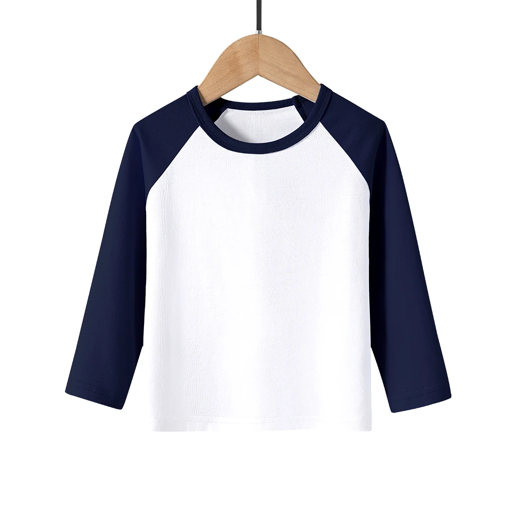 
Wholesale Hot sale 2021 new t-shirt full sleeve cotton white black long sleeve top white sky blue long sleeve t shirt 