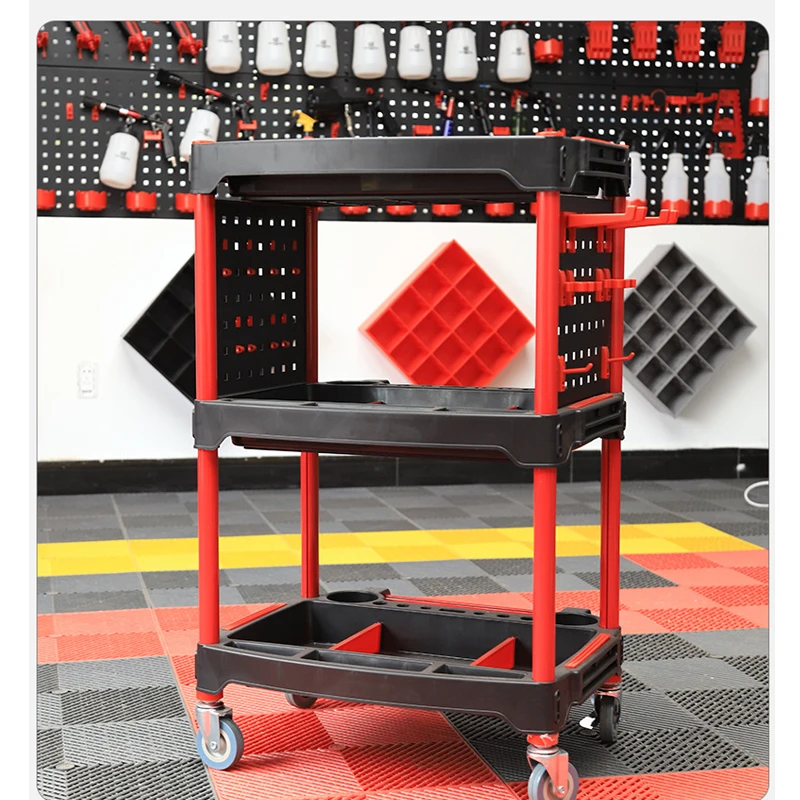 Wholesale Customizable Mobile Car Wash Trolley Safe Car Repair tool Trolley