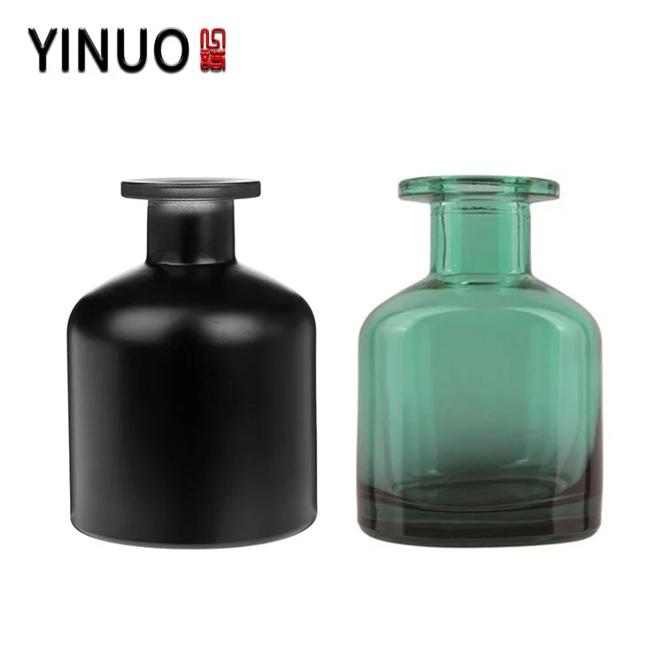4oz Black Glass Reed Diffuser Bottle Green Essential Oil Bottle Glass