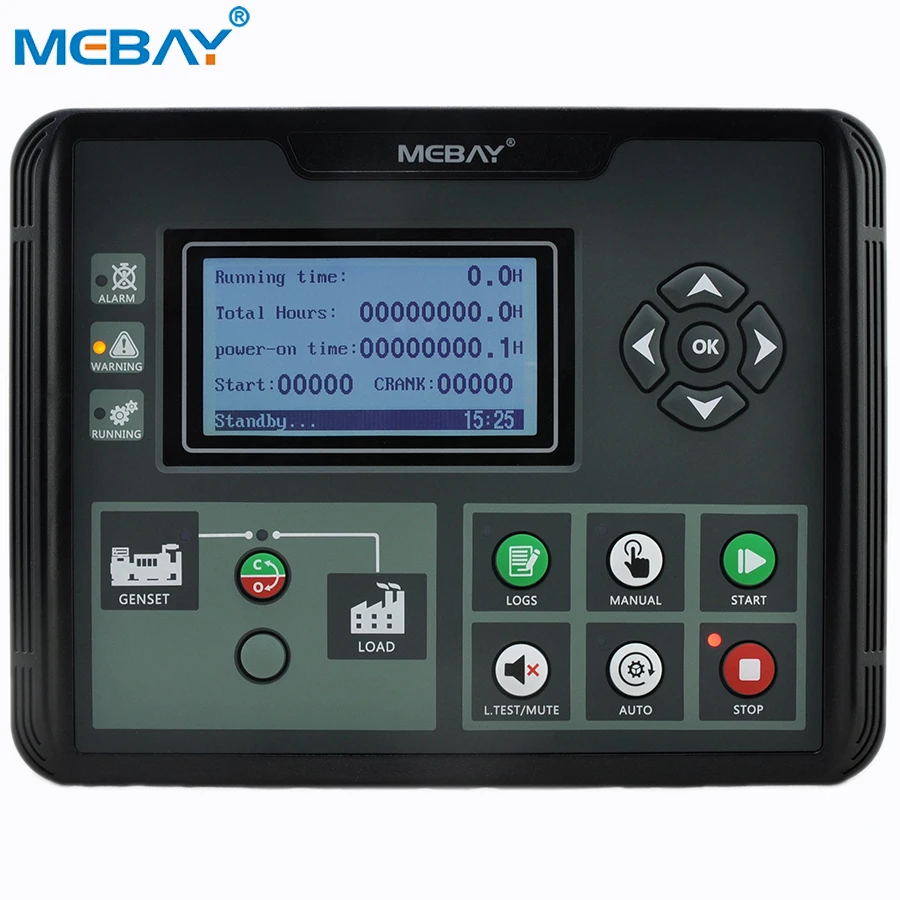 Высококачественный контроллер дизельной генераторной установки Mebay DC50C используемый для генератора двигателя EFI порт