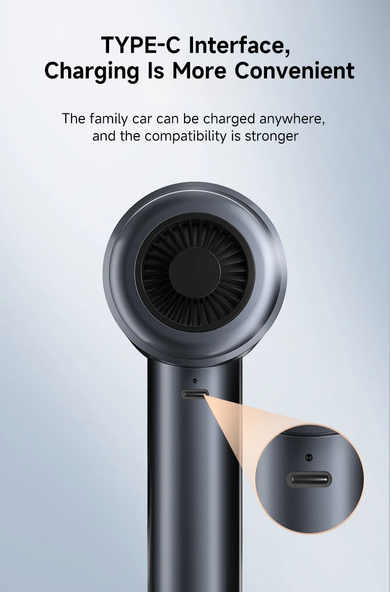 High-Suction 16000PA Mini Vacuum Luxury Gift Home Car Interior Cleaner Borstelloze Auto-Interieurreinige Base Charger Metal