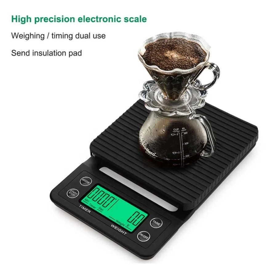 Barista Tools Products 3000g Coffee Timer Units with Tare Function Digital Kitchen Scale Multifunction Food Scale
