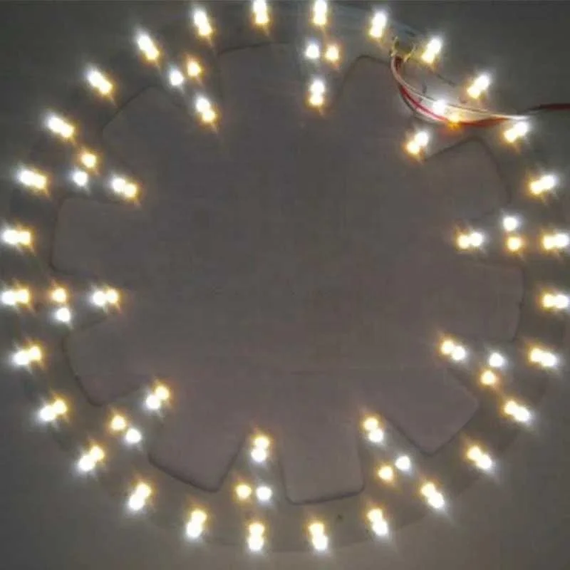 10.82in 24W 96 LEDs 5730 SMD Three Light Colors LED Ceiling Light Aluminum PCB Round Board LED Panel Lights