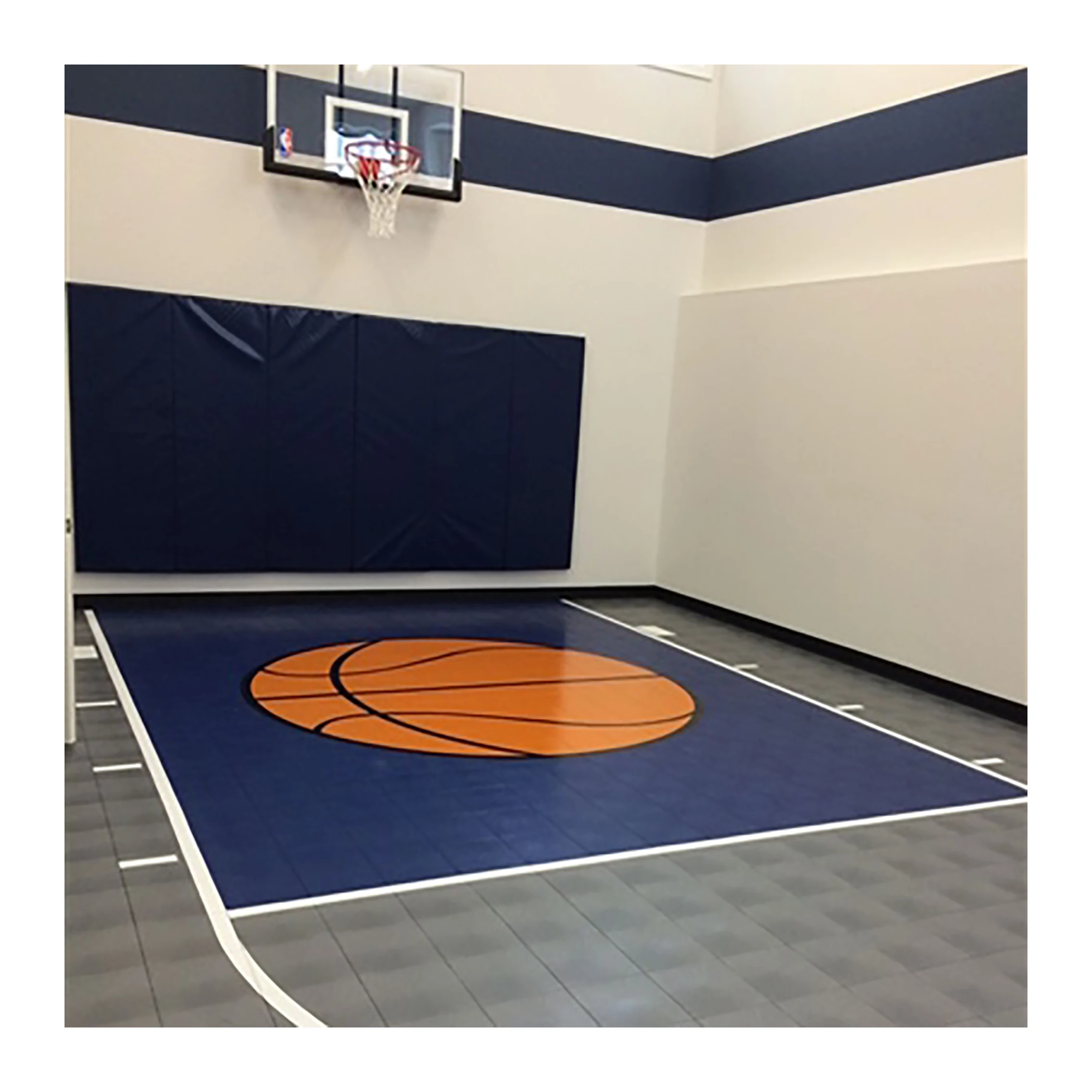 JS Anti-Uv Pvc Pickleball Court Markers Waterproof Outdoor Rubber Basketball Court Rubber Flooring