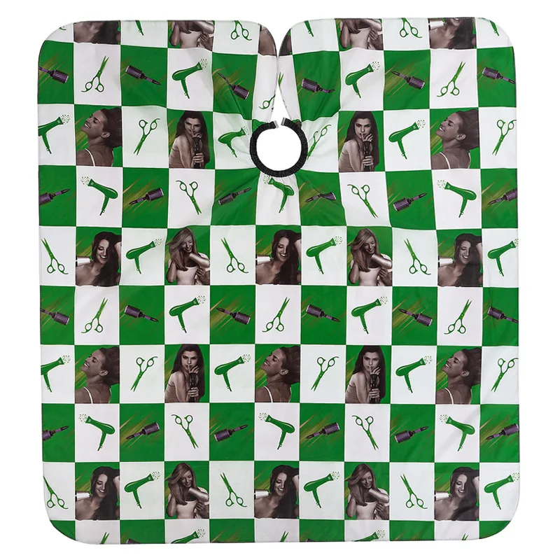 W-S661A Waterproof Antistatic Hairdressing Apron Hair Cutting Cloth Salon Barber Gown Cape for Adults