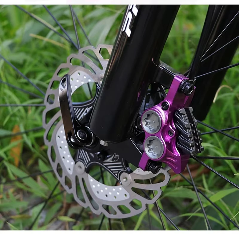 Ultralight Hydraulic Brake 4 Piston MTB Brakes 800/1550mm 4 Piston Oil Pressure MTB Bicycle Disc Brake