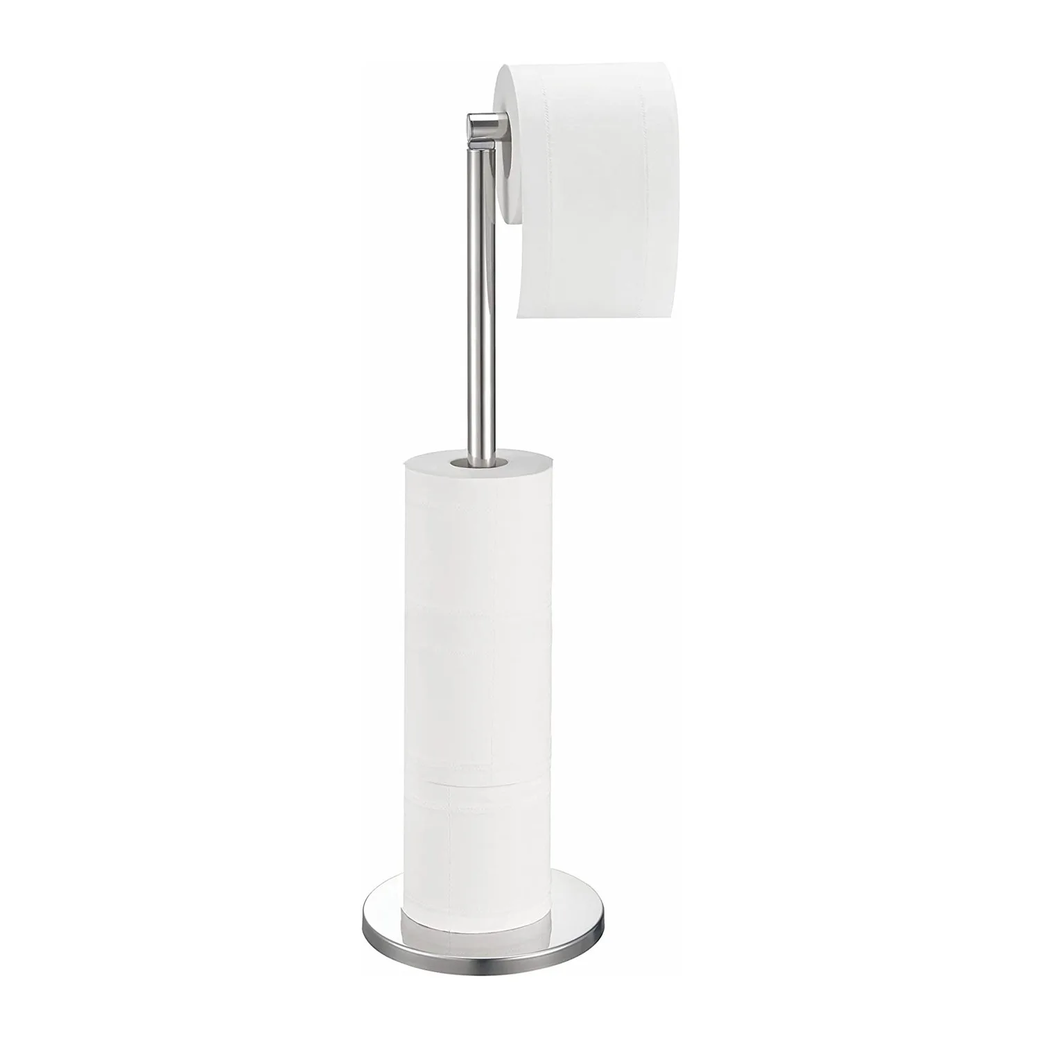 stainless steel industry china wholesale price paper holders toilet roll stand holder shelf with weighted base