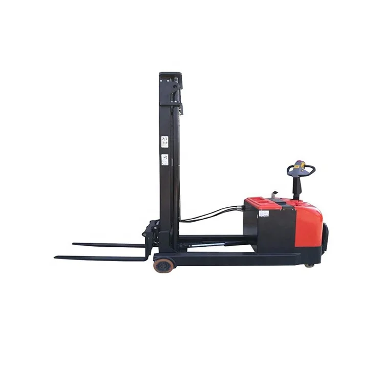 Agv Forklift Electric Pallet Forklift 2000kg High Lift Stand On Type Walkie Electric Reach Truck Stacker