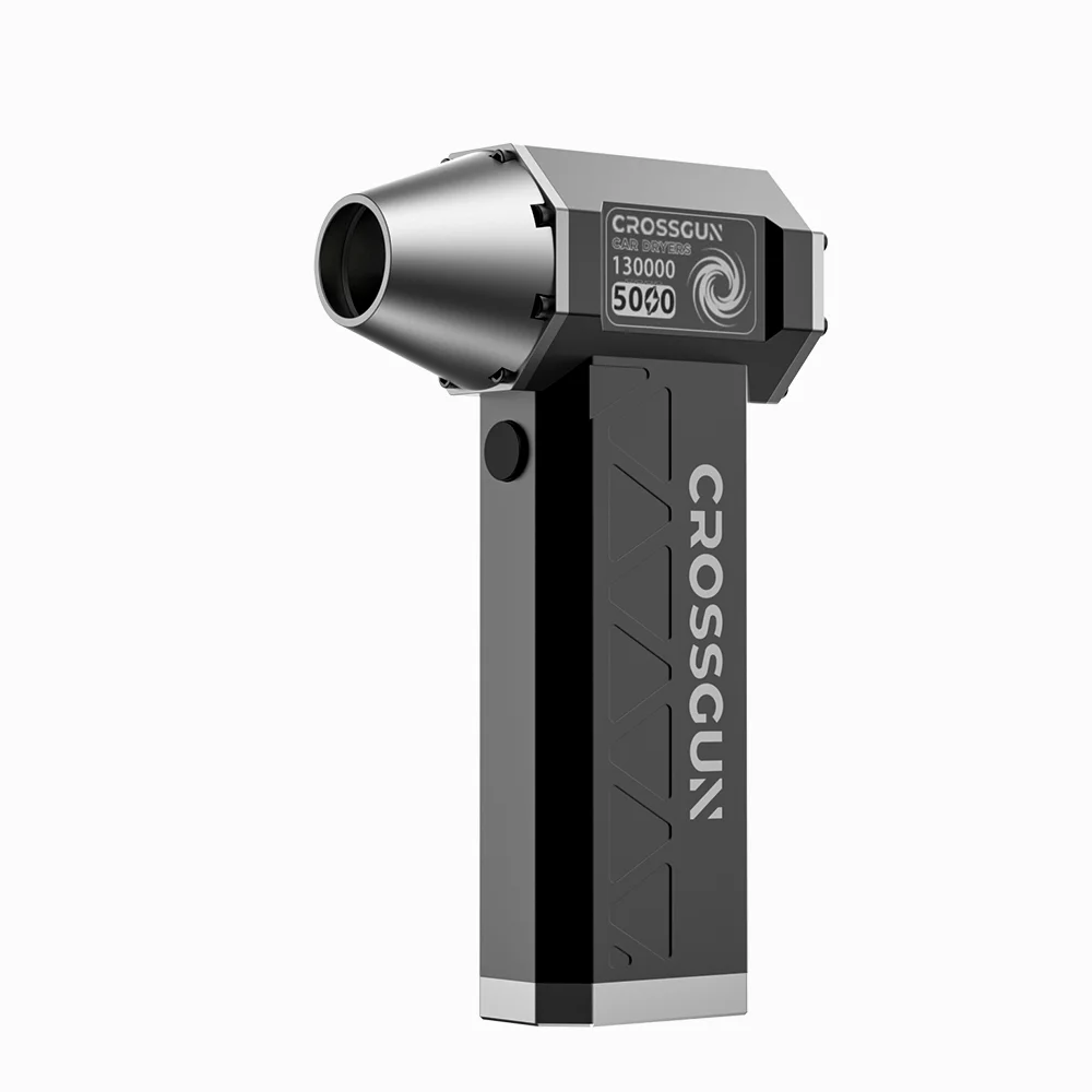 Crossgun Mini Jet Blower 130000 RPM Cordless Super Jet Dry Blower with Flashlight turbojet fan Air Blower Gun