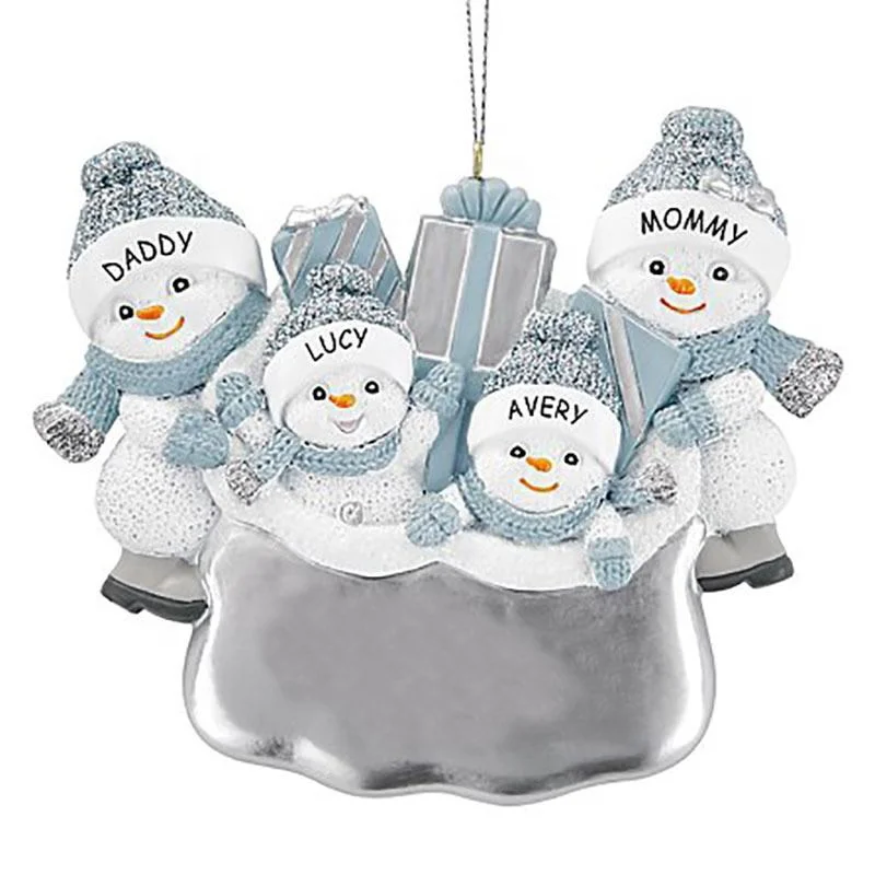 family snowman ornaments