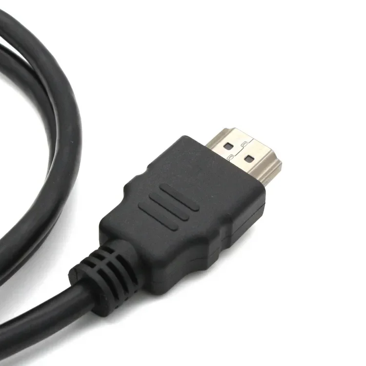 Hot sale High Speed 1.5M  4K60HZ  OD5.5 PVC Nickel Plated Black Data Connection Male To Male HDTV Cable 2.0