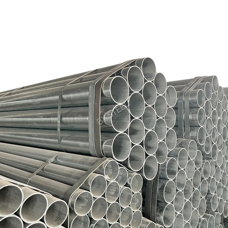 Greenhouse Structure 2.5 Inch Mild Steel Tube Pipe Pre Hot DIP Galvanized ERW Carbon Pipe