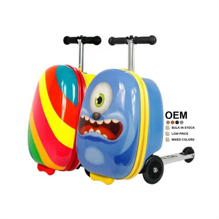 2024 Luggage Kids Corporate promotional personalized gift item Milkpower luxury children kick bag travel kid scooter