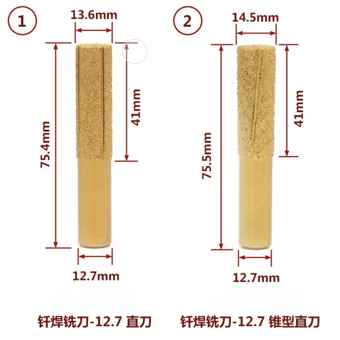 Stone engraving tool grinding wheel diamond profiling router bit for Masonry