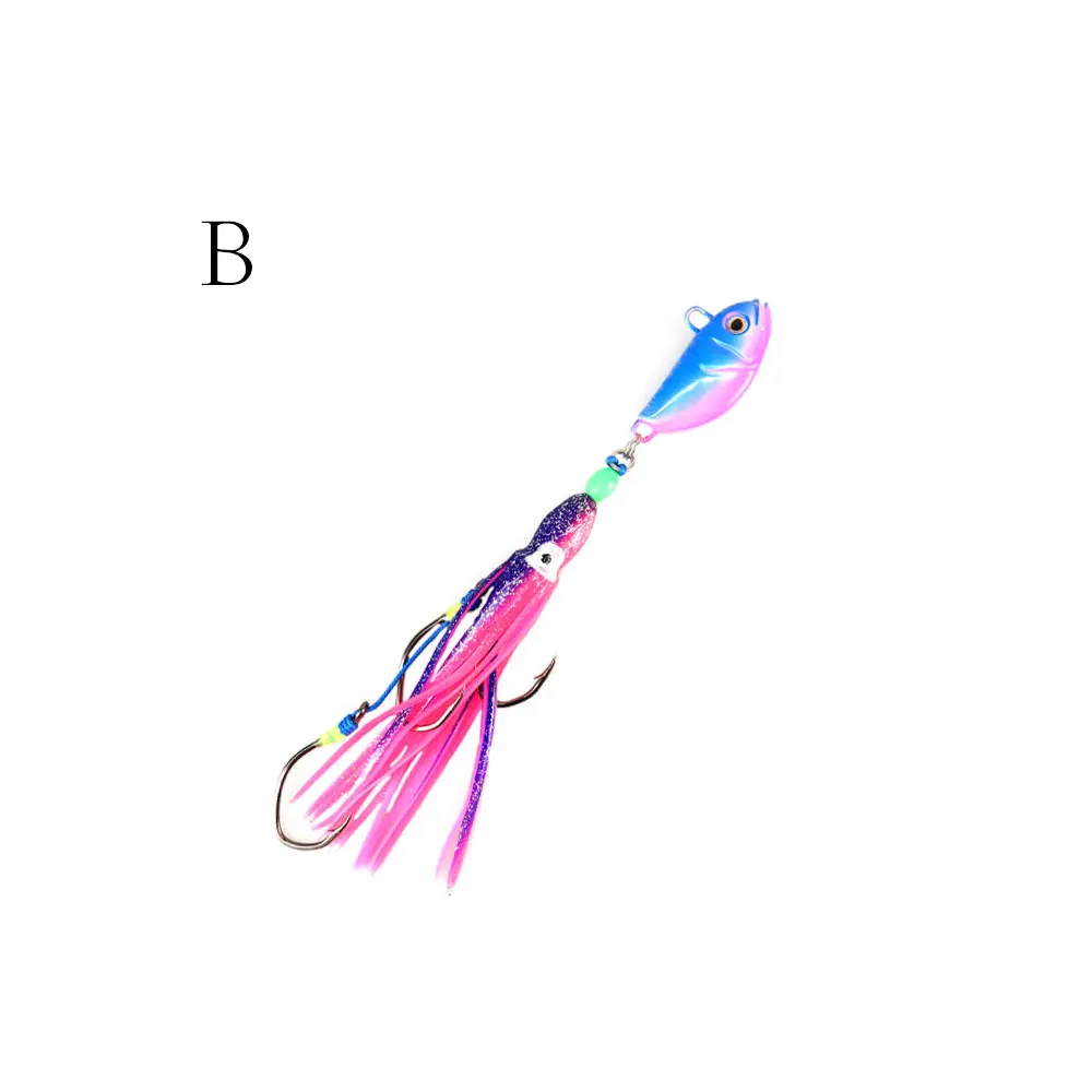 Jig artificial lure jigging head soft lure octopus bait lure with hooks big game sea fishing for jig