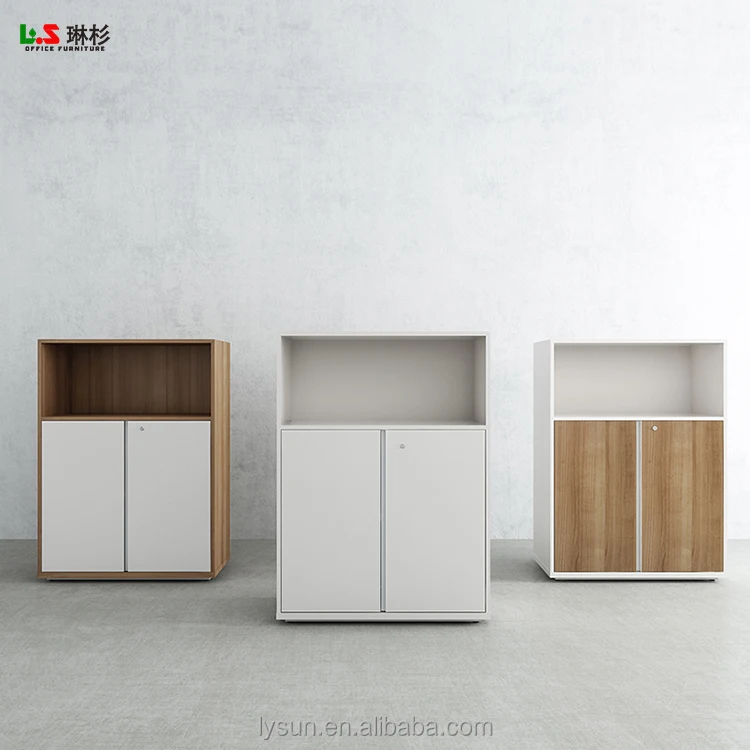 Modern Design Wooden File Cabinet Office Furniture Equipment Filing Storage Cabinet For Office