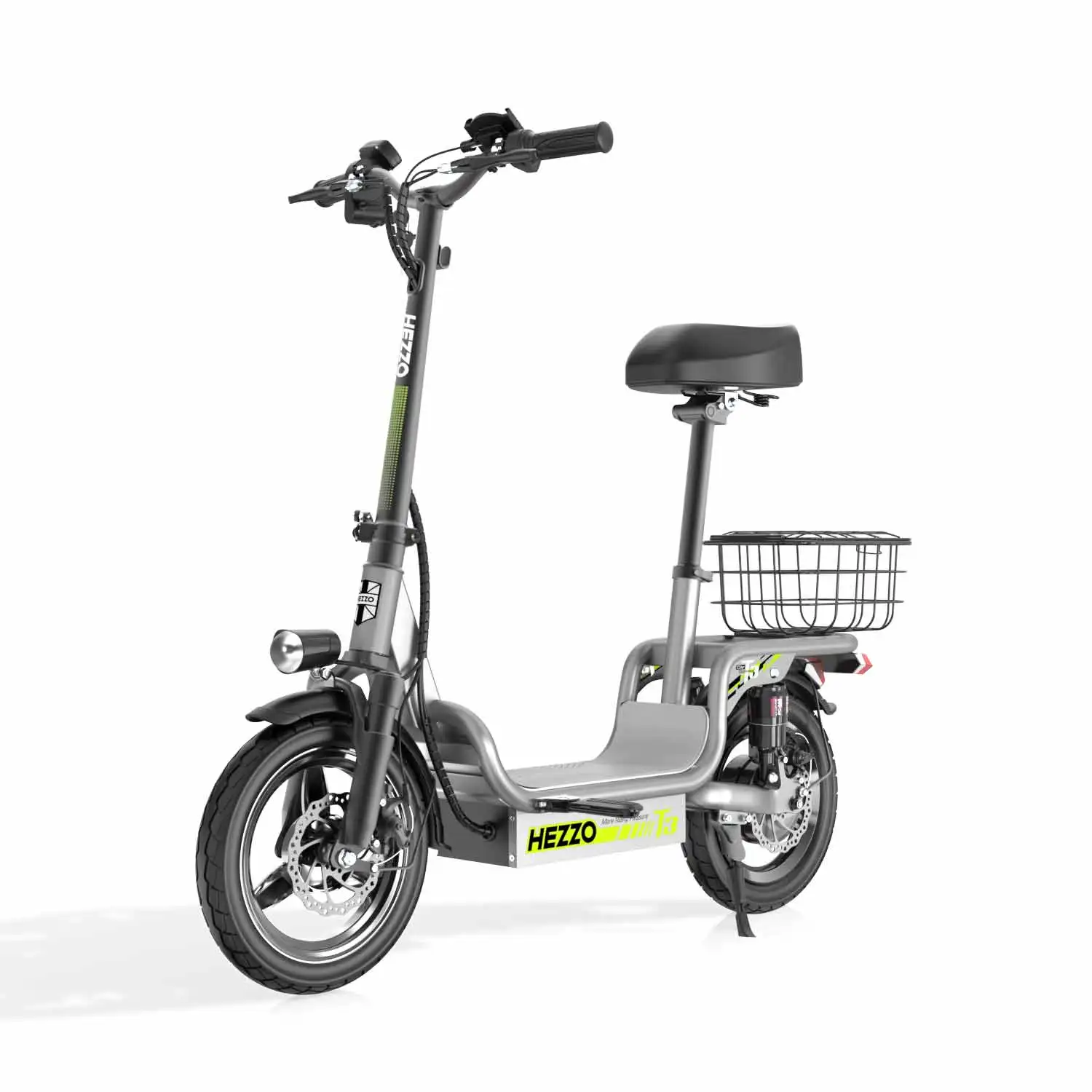 EU US Warehouse Ready in Stock Electric Scooter 500W Inflatable off-road Tire Dual Disc Brake 48V Rear Drive Seat Phone Charging