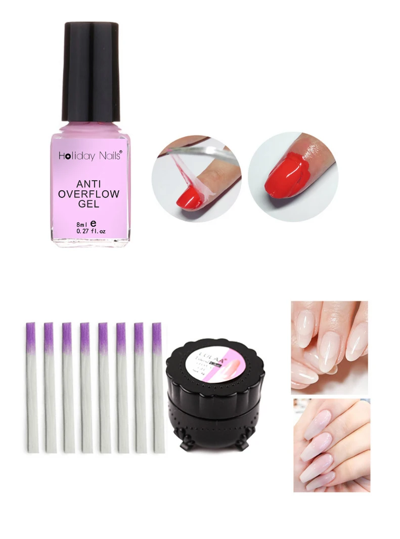 Complete Nail Kit Nail Lamp Manicure Set Kit Poly UV Gel Kit Polish Set Soak-off Nail Art Tools Sets