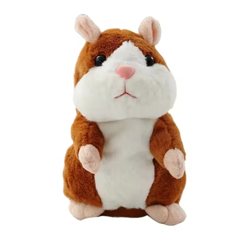custom wholesale plush hamster  toy walking soft toys electronic repeating talking hamster