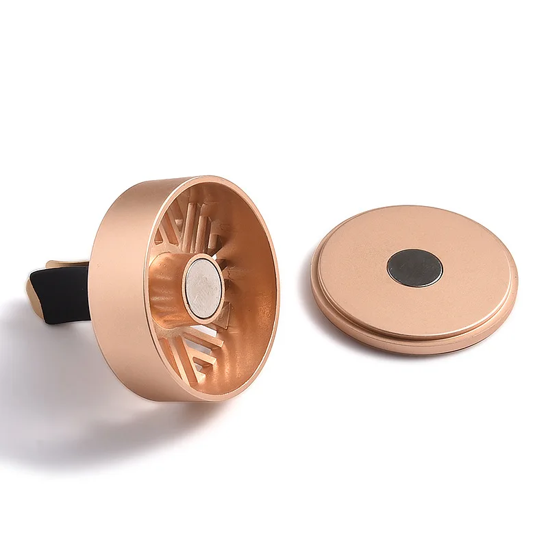 Wholesale Factory Price Quality Custom Cute Automobile Air Outlet Clamp Metal Enamel Vehicle Fragrance Box