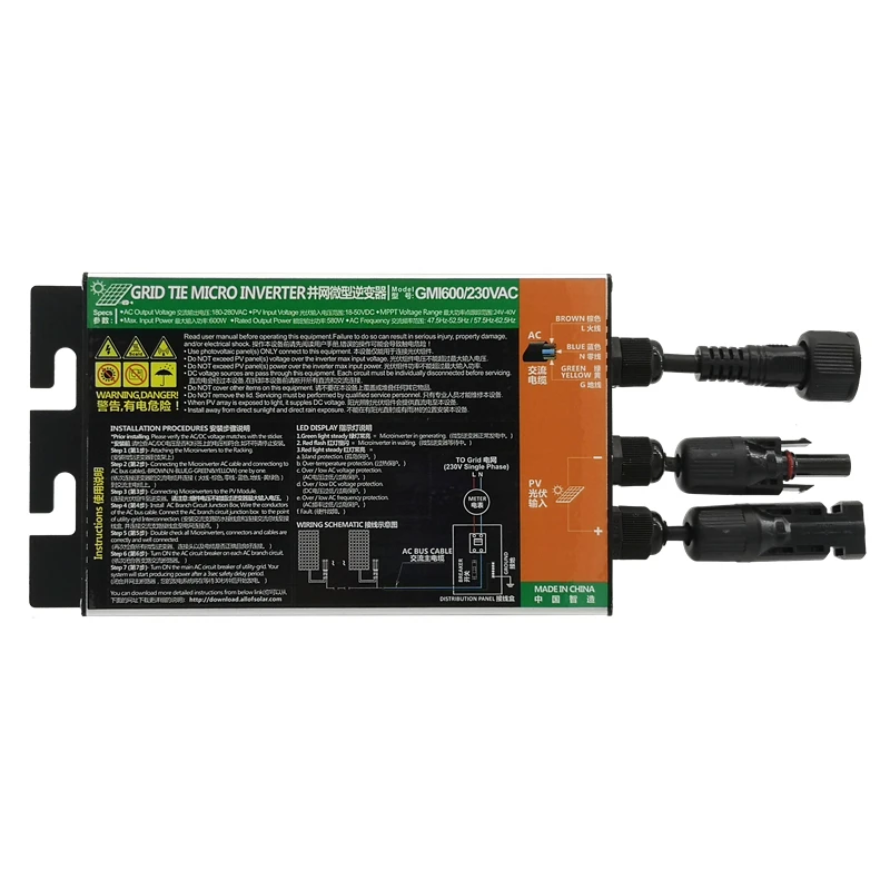 Фотоэлектрический gmi mppt 120 В 220 100 Вт 150 200 350 410 500 600 700 800 1200 1500 1000 2800 Балконный микроинвертор