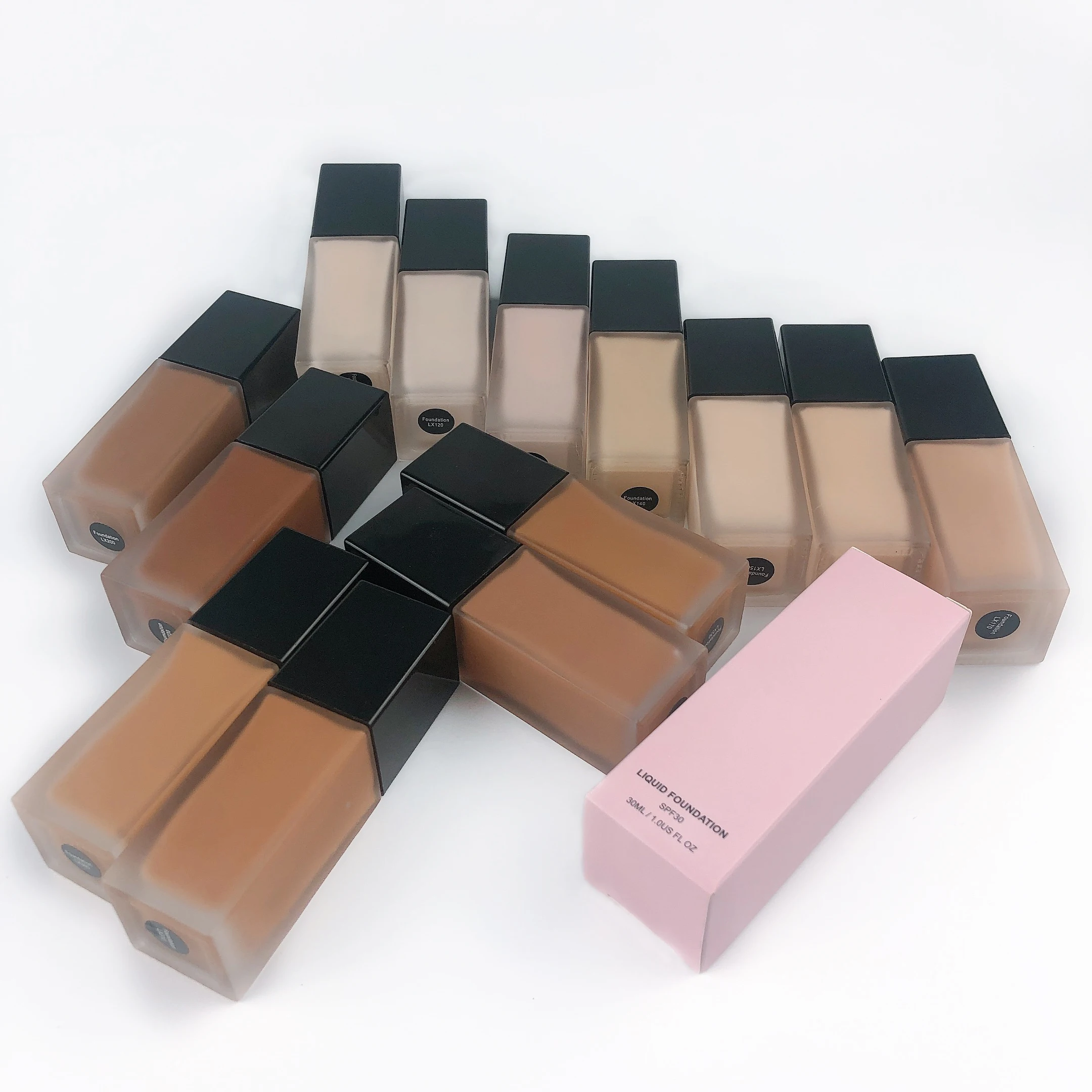 Full Coverage Foundation Makeup Liquid Cosmetics Natural Waterproof Sunscreen Matte Foundation For All Skins