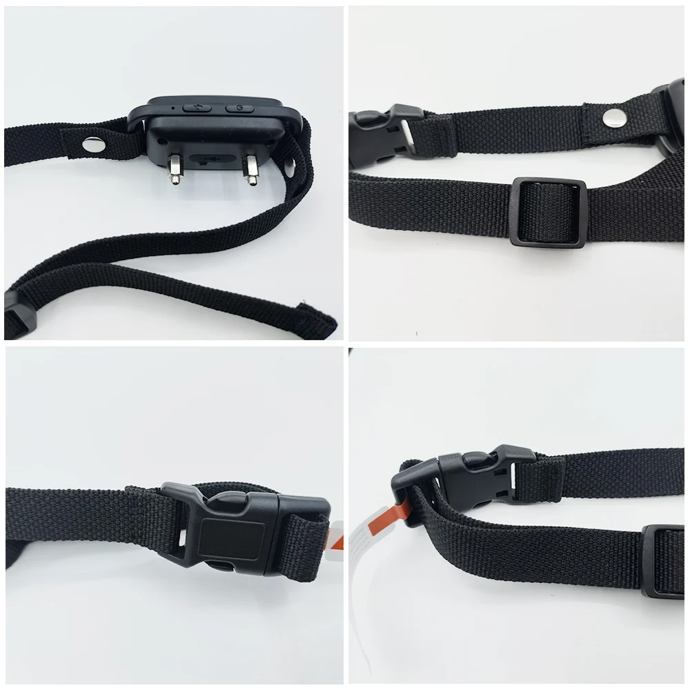 Rechargeable Anti-Bark Dog Shock Collar with Vibration Feature Plastic Sound Sensor Bark Control Collar for Dog Training