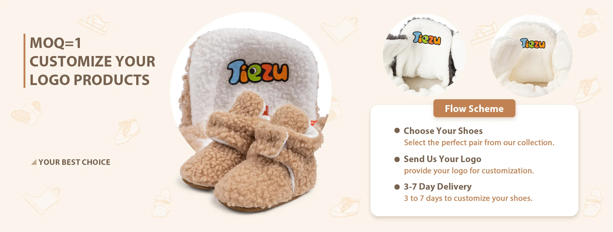 Customizable Logo Baby Walking Shoes Low MOQ Reflective PU Leather Ballet Flats Light Breathable Cotton Rubber Insole Autumn