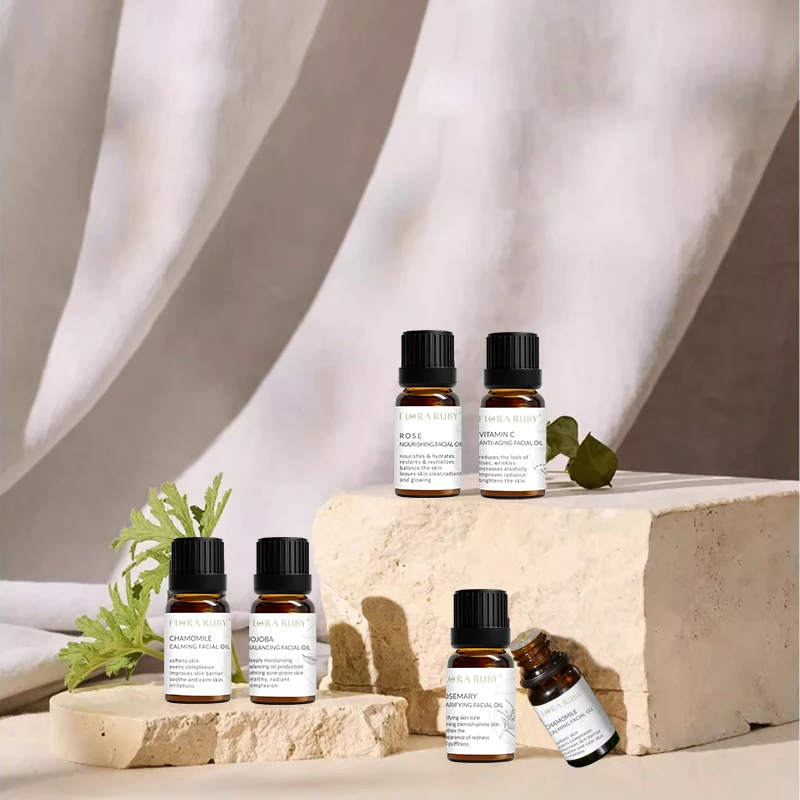 Custom logo skin whitening oil rose essential oil vitamin e oil for skin care