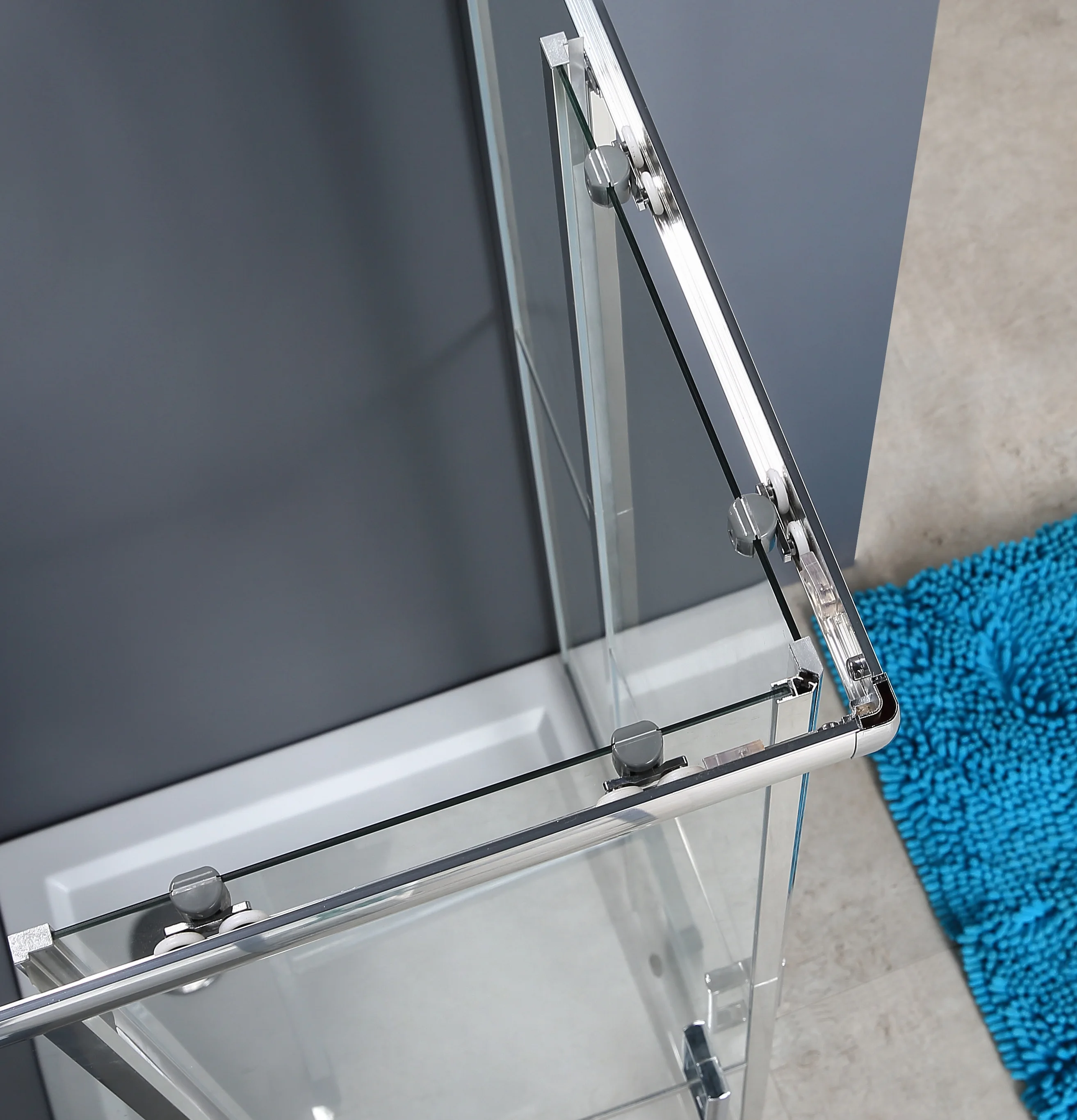 Factory direct KD structure black shower door most popular shower cabin bathroom shower room