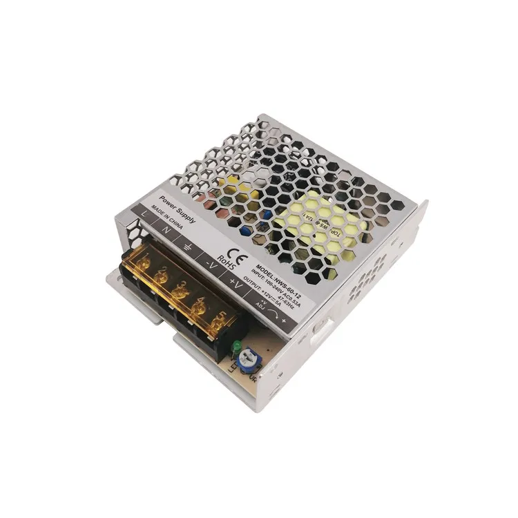 Ультратонкий, закрытый, переменный и постоянный ток, импульсный источник питания для светодиодной ленты, 60 Вт, 12 В, 5 А
