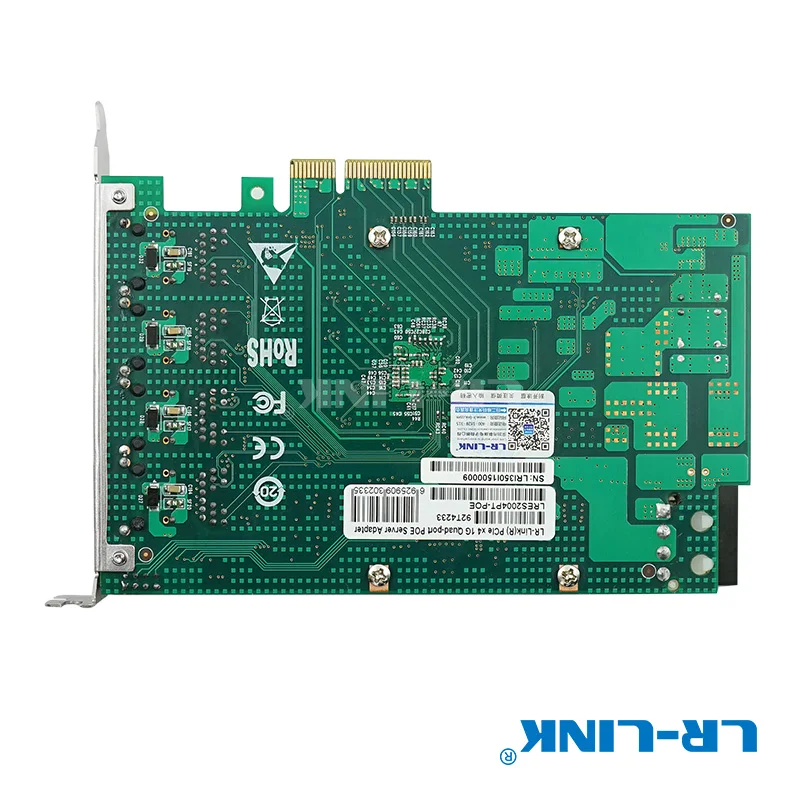 100 м/1000 м PCI Express 4 порта Карта