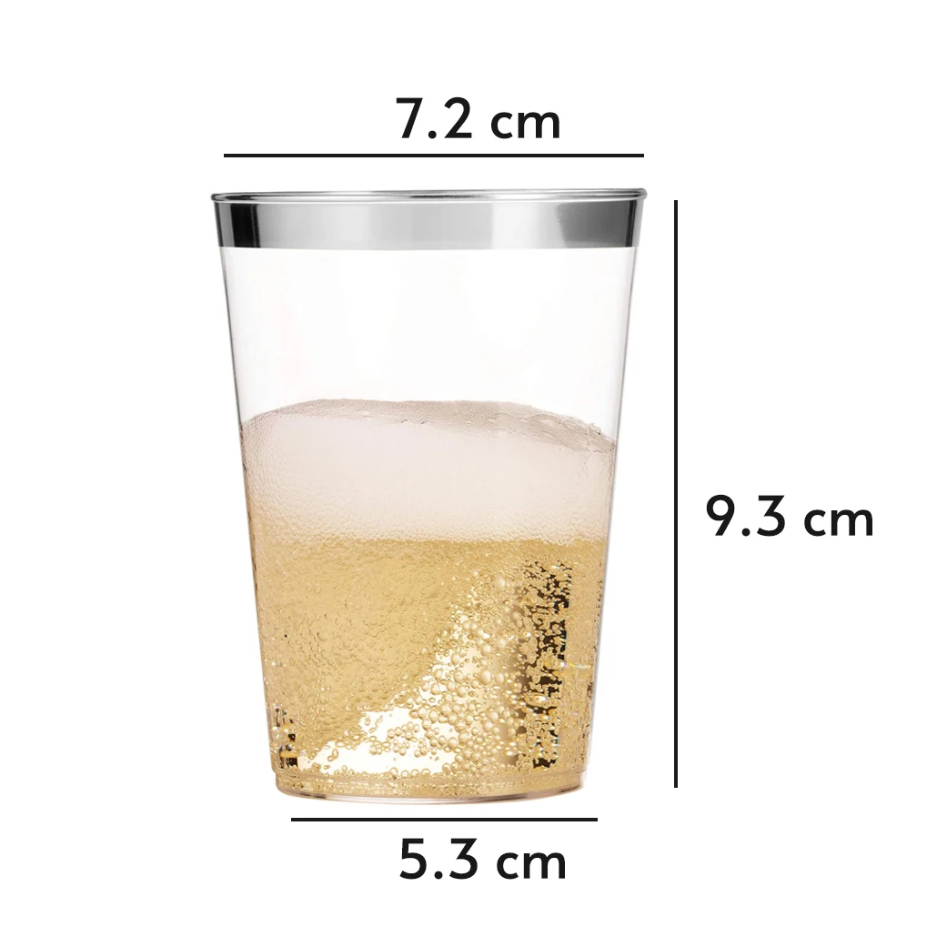 300 ml 10 oz Party rose gold disposable ps plastic drink cup water beer cup