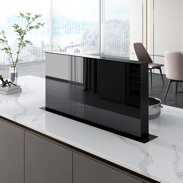 Family Table-Top Invisible Range Hood Led Screen 460W Side Suction Type Oil Fume Separation Into The Air